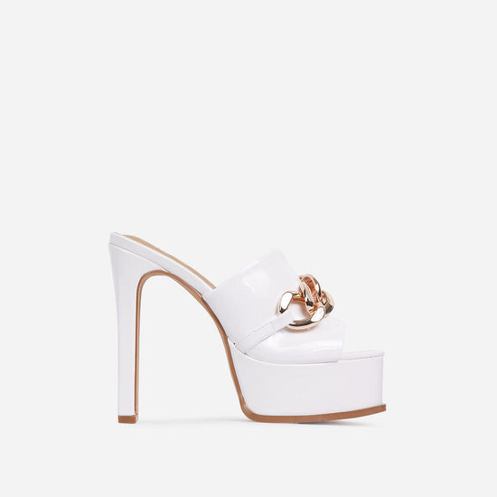 No Chill White Heel